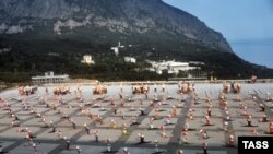 Спортивний виступ в Артеку влітку 1977 року