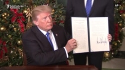 Трамп Қуддус шаҳрини Исроил пойтахти сифатида тан олди