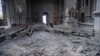 Residents reported that cathedral in the town of Shushi (known as Susa in Azeri) sustained exterior and interior damage from an attack on October 8.