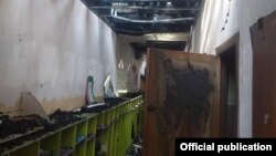 Бала бакчада чыккан өрт. ӨКМ тараткан сүрөт.