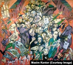 "Коричневая весна", 2016, холст, масло 200x200 см