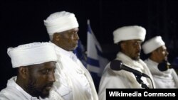 مراسمی از یهودیان اتیوپی‌تبار در اسرائیل