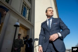Міністр оборони Піт Геґсет прибуває до Пентагону, Вашингтон, 27 січня 2025 року