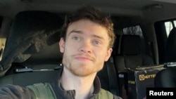 British volunteer aid workers Chris Parry (pictured), along with his colleague Andrew Bagshaw, were killed during an attempted humanitarian evacuation in eastern Ukraine.