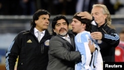 Марадона ва Месси. Акс аз соли 2010