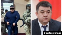 Урматбек Самаев кармалган жана кызматка дайындоо учурунда тартылган сүрөт.