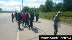 Мигранты из Таджикистана в Санкт-Петербурге 