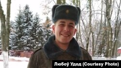 Дзьмітры Ўдод, які загінуў на палігоне 4 красавіка. Здымак 2017 году