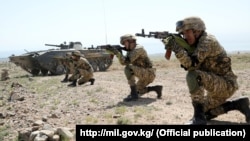 Тактические учения ОДКБ «Рубеж-2021». Иссык-Кульская область, Кыргызстан.
