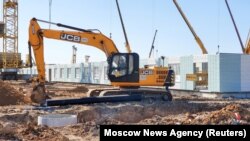 Строительство инфекционной больницы на окраине Москвы 