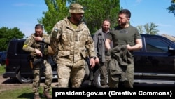 Владимир Зеленский на передовой в Запорожской области