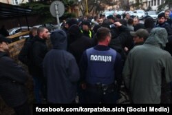 Сутички біля ГУНП в Закарпатській області, Ужгород, 12 березня 2018 року