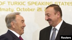 Nursultan Nazarbaev və İlham Əliyev