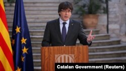 Карлес Пучдемон, фото 28 жовтня 2017 року