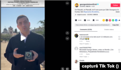 George Simion în direct, pe TikTok, de la Muntele Athos. Le vorbește românilor cu o icoană în mână.