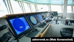 У ходовій рубці аварійно-рятувального судна «Спасатель Ильин»