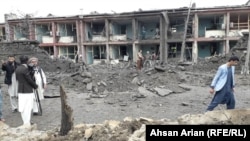 At least five people were killed when the truck bomb exploded on May 14 in Gardez.