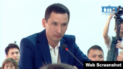 Каржаубай Нурымов, отец Шерзата Полата, в суде. Талдыкорган, 18 апреля 2025 года