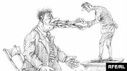 Karikaturany çeken: Mihail Zlatkowski