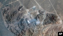 Іранський об'єкт у Фордо, супутниковий знімок