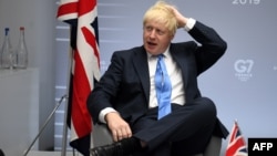 Մեծ Բրիտանիայի վարչապետ Բորիս Ջոնսոն, Բիարից, 26-ը օգոստոսի, 2019թ.