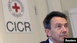 پیتر مائورر، رییس کمیته بین‌المللی صلیب سرخ. 