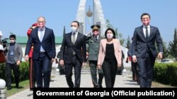 Джуаншер Бурчуладзе, Ираклий Гарибашвили, Саломе Зурабишвили и Каха Кучава