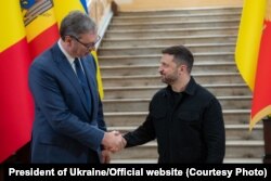 Александр Вучич и Владимир Зеленский на встрече в Одессе