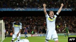 خوشحالی فرانک لامپارد پس از گل دوم