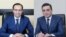 Министр здравоохранения Арсен Торосян (слева) и ректор ЕГМУ Армен Мурадян 