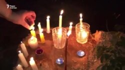 Акция скорби по срубленным деревьям