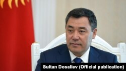 Gyrgyzystanyň prezidenti Sadyr Žaparow 