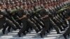 North Korean soldiers march during a military parade in Pyongyang. (file photo) 