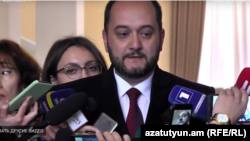 Министр образования и науки Араик Арутюнян, Ереван, 21 февраля 2019 г.