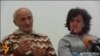Armenia - Stepan Sularian and his wife Vartine, refugees from the Syrian-Armenian town of Kessab, speak to journalists in Yerevan, 3Apr2014. 