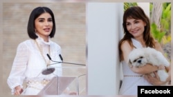 Саида Мирзиёева ва Лола Тиллаеванинг Фейсбукдаги суратларидан ясалган коллаж.