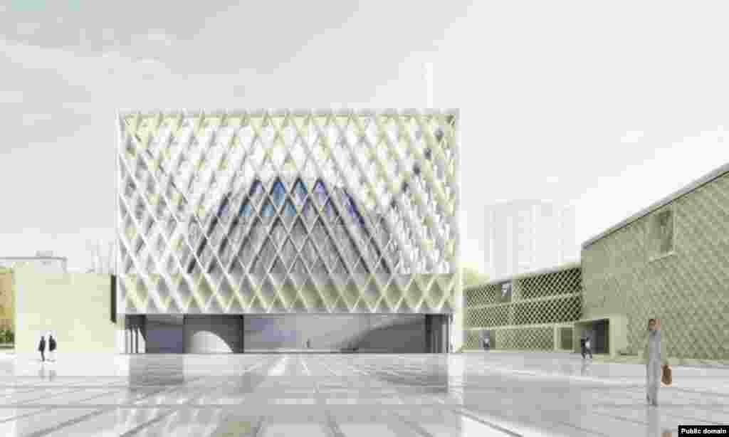 Тиздән Словения башкаласы Люблянада рәшәткәле шакмак эчендәге зәңгәр гөмбәз рәвешендә салынган яңа мәчет балкыячак.