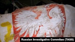 Обломки польского президентского самолета Ту-154