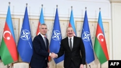 Յենս Ստոլտենբերգը և Իլհամ Ալիևը, Բաքու, 17 մարտի, 2024թ.