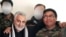 قاسم سلیمانی، فرمانده سپاه قدس به همراه یکی از فرماندهان لشکر فاطمیون که علیه مخالفان بشار اسد می جنگند.