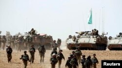 نیروی زمینی اسرائیل روز شنبه نزدیک نوار غزه