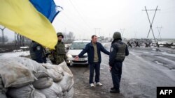 Український блокпост, Курахове, 21 січня 2015 року