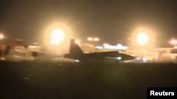 یک هواپیمای جنگی روسیه در سوریه