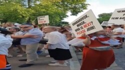 Акцыя салідарнасьці зь Беларусьсю ў цэнтры Кіева