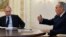 Президент Нурсултан Назарбаев на встрече с Владимиром Путиным в Москве. 5 марта 2014 года.