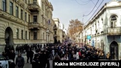 Վրաստան - «Ռուսթավի 2»-ի աջակիցների ցույցը Գերագույն դատարանի շենքի դիմաց, Թբիլիսի, 2-ը մարտի, 2017թ․