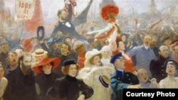 1905-жылы январда башталган Биринчи Орусия ыңкылабынын көркөм чагылдырылышы.