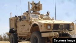 Өзбекстан АКШдан алган MRAP унаасы.