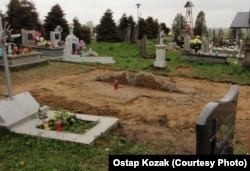 Місце, де стояв пам'ятник воїнам УПА, 27 квітня 2017 року (фотографія Остапа Козака)