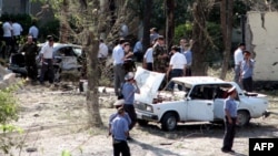 После теракта во дворе отдела по борьбе с организованной преступностью МВД Таджикистана в городе Худжанде, 3 сентября 2010 года